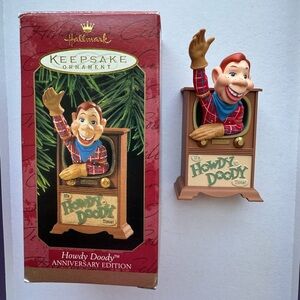 Hallmark Howdy Doody Anniversary Ornament - Red and Brown